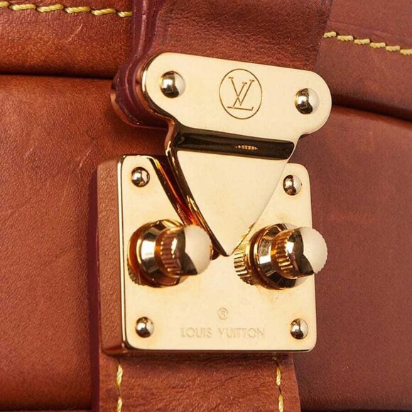 Louis Vuitton Tan Leather Petite Boite Chapeau Catogram Bag - Picture 7 of 12